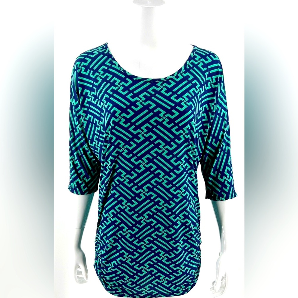 41 Hawthorn Blue 3/4 Sleeve Blouse